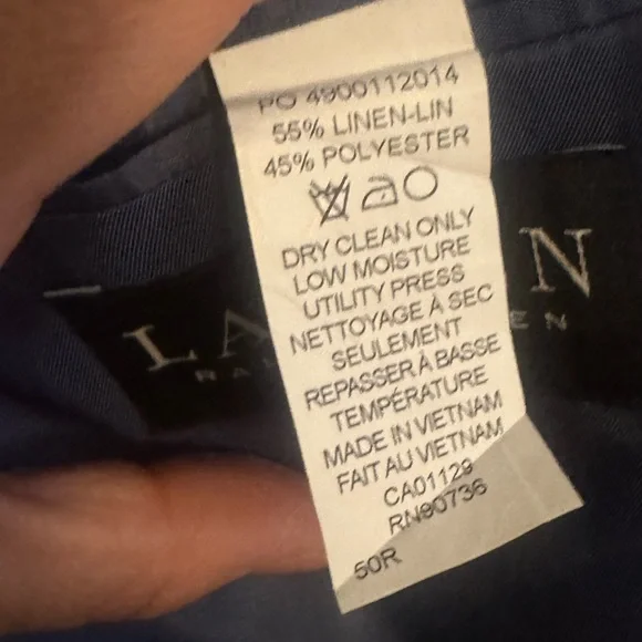 Lauren Ralph Lauren Blue Checkered Suit Jacket - Picture 8 of 9